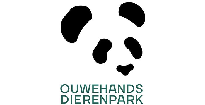 Logo van Ouwehands Dierenpark met een gestileerd pandagezicht.