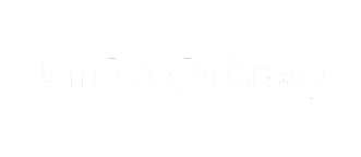 Wit Landstede Groep logo op een zwarte achtergrond.